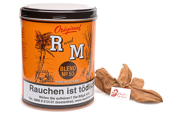 R and M (Rum and Maple) Blend No 53 Pipe tobacco 250g Tin R and M (Rum and Maple) Blend No 53 Pipe tobacco 250g Tin